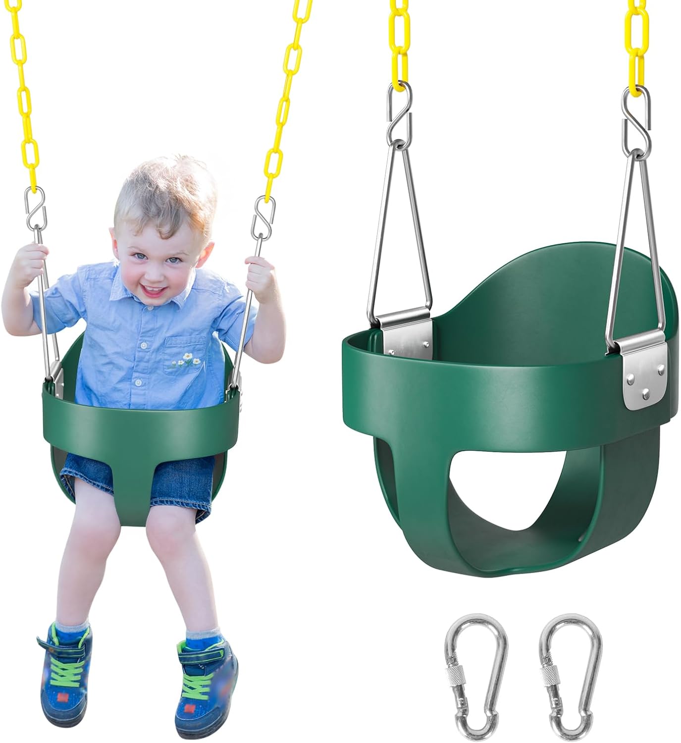 DECORLIFE Toddler Swing Set for Ages 1-3, Safe and Fun