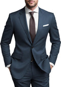 Mens 2 Piece Suit Regular Fit 2 Piece Suit for Men - Versatile