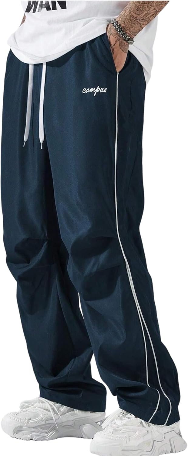 ZAFUL Men's Parachute Sweatpants for Casual Streetwear Style
