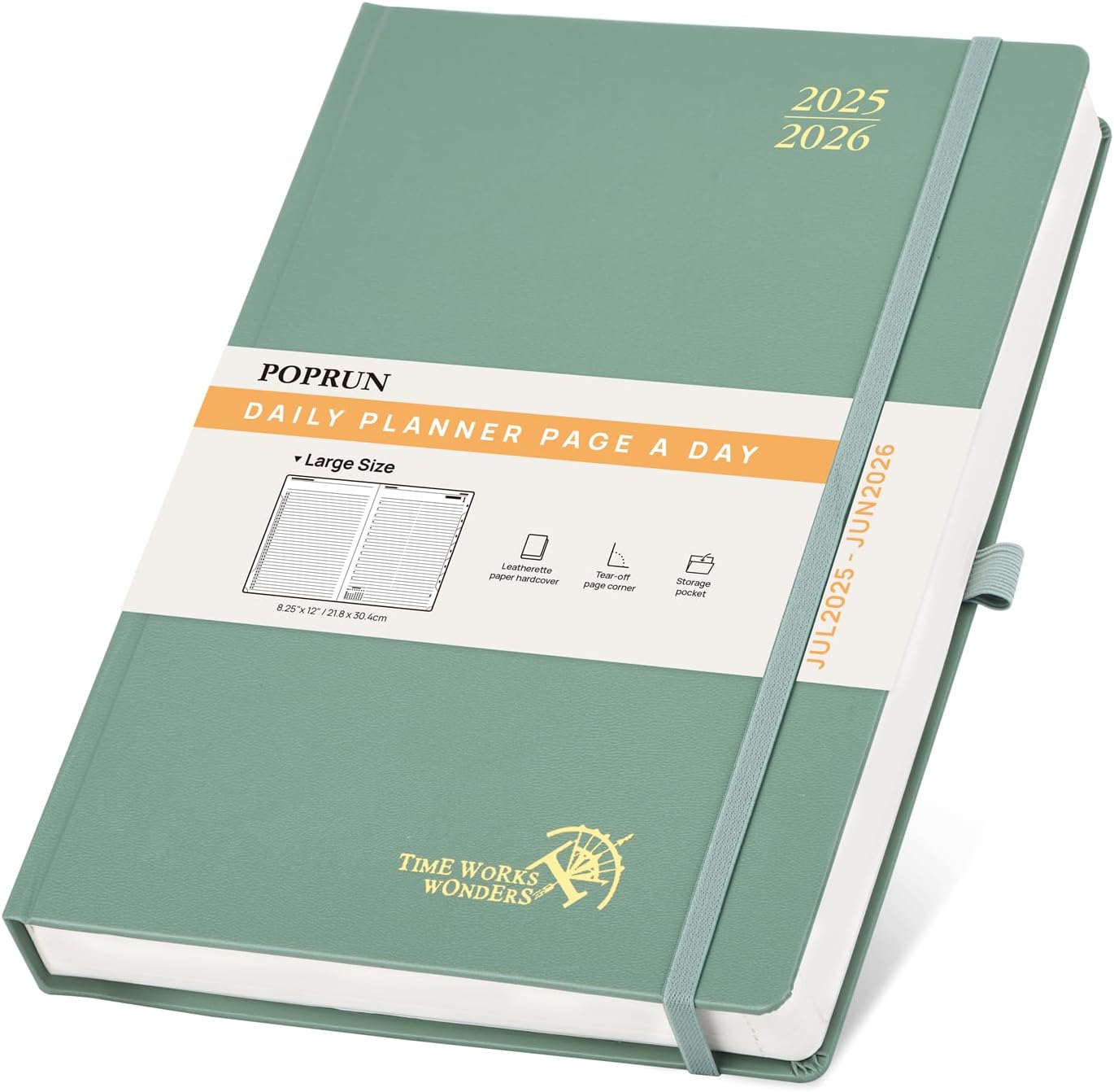 2025-2026 Daily Planner with One Page Per Day for Organization