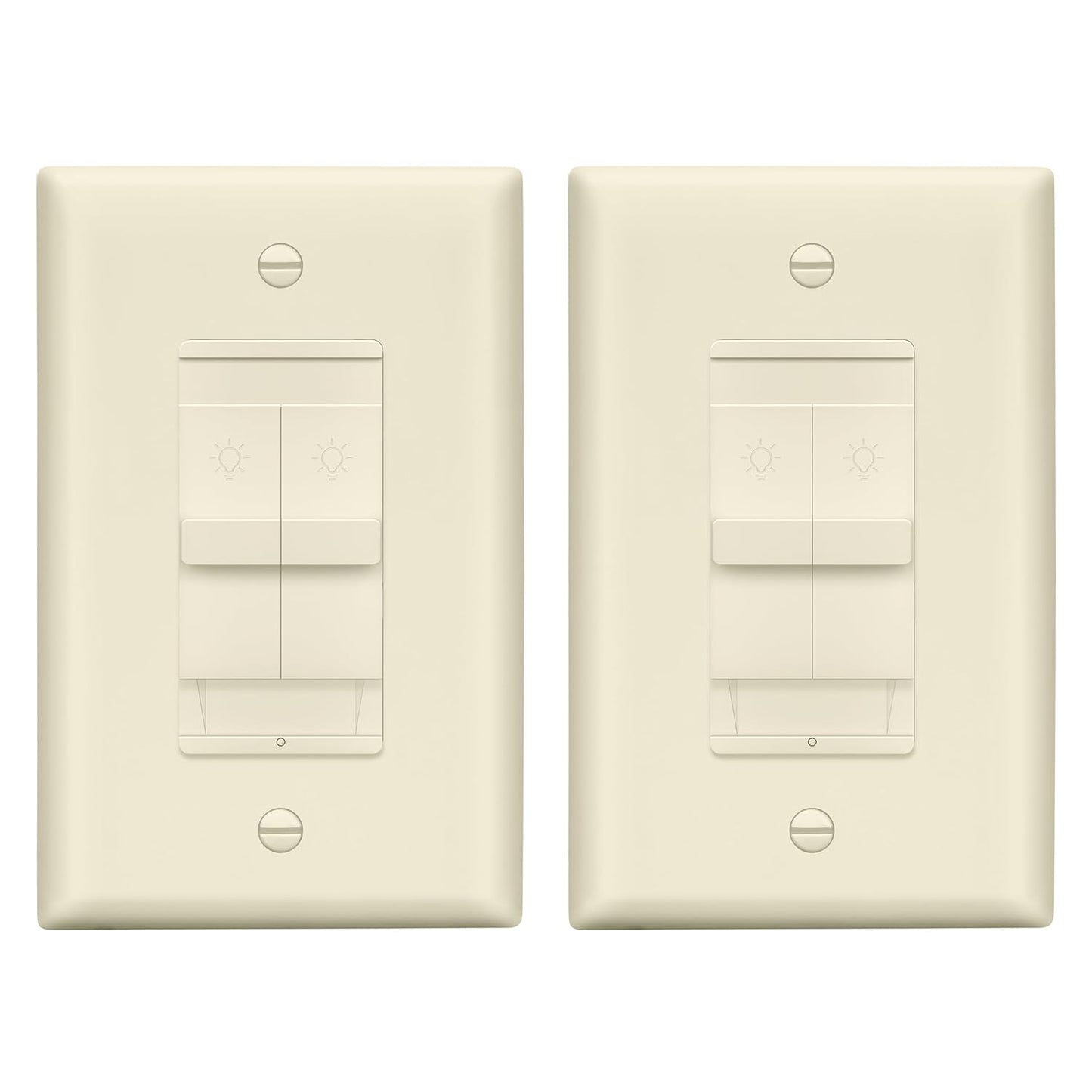 LIDER Combination Dual Dimmer Light Switch Control for Home Use