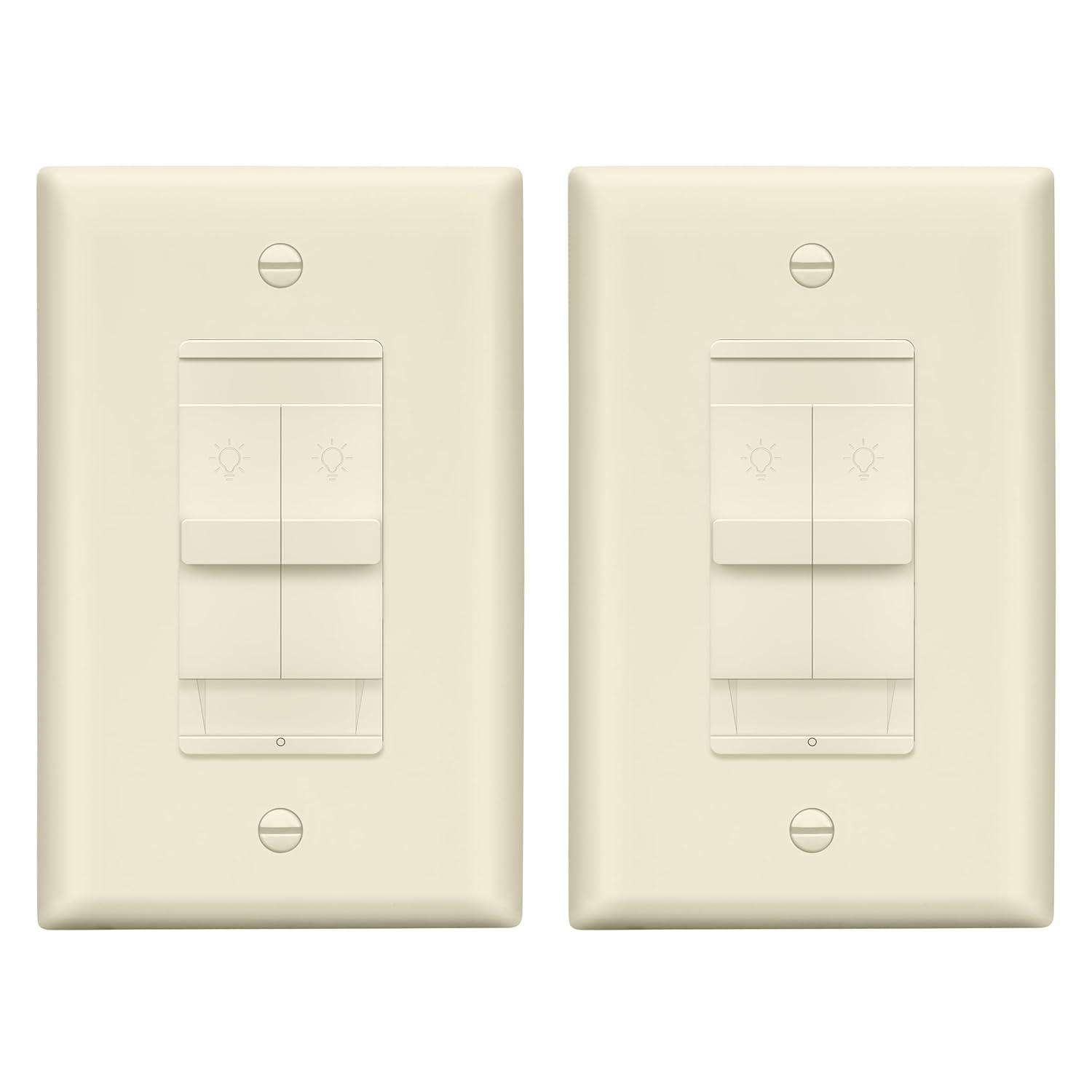 LIDER Combination Dual Dimmer Light Switch Control for Home Use