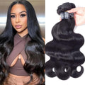 Amella 100% Unprocessed Brazilian Body Wave Hair Bundles - Natural
