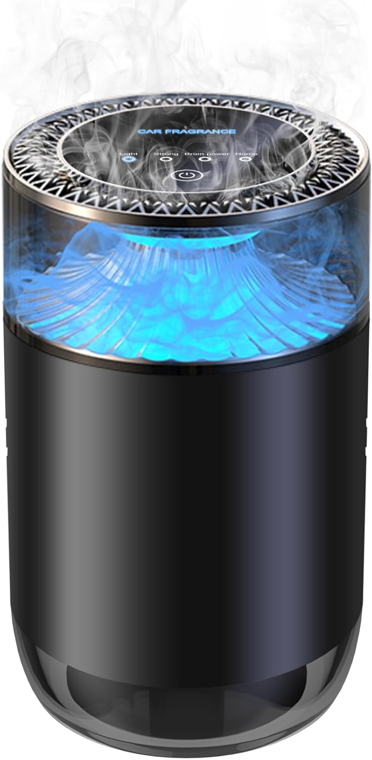 MATELOTI Smart Car Air Freshener - Auto On/Off, Rechargeable Mist, 4 Modes