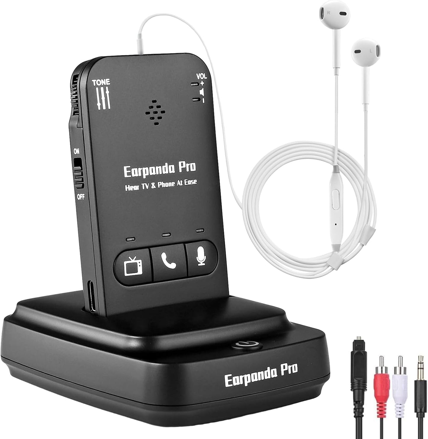 Wireless TV Headphones for Seniors - Loud Volume, Long Range