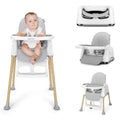 3 in 1 High Chairs for Babies and Toddlers Gray - Convertible
