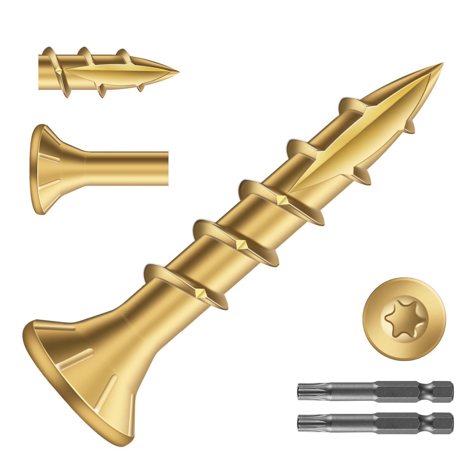 Durable #8 x 1 Inch Deck Screws for Outdoor Projects