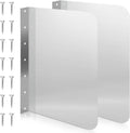 Stainless Steel Side Splash Guard 15 x 20 in - Durable Sink Protector