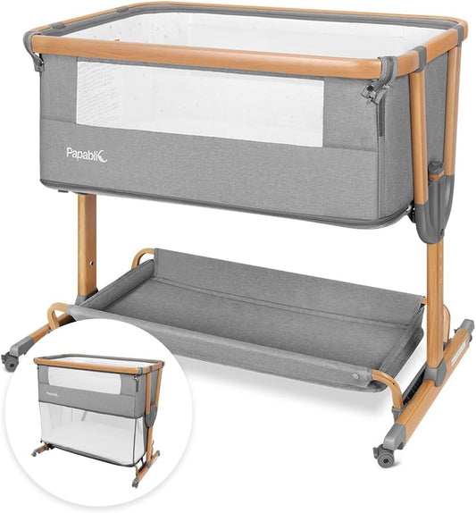 Papablic 4 in 1 Baby Bassinet: Versatile Bedside Sleeper