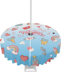 Blue Ombre Waterproof Round Tablecloth - Perfect for Outdoor Parties!
