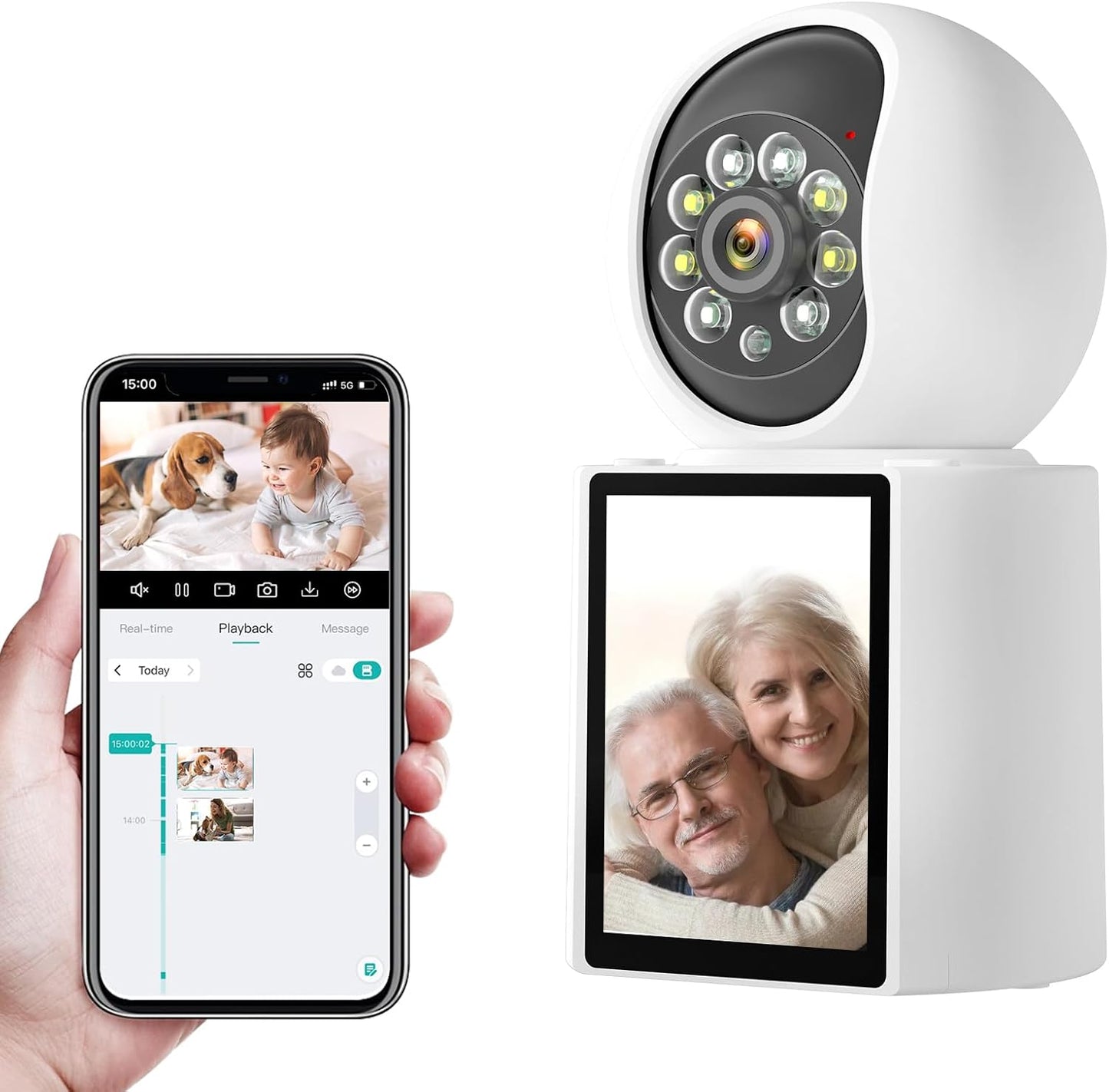 360 Video Call Security Camera: Auto Tracking, Night Vision
