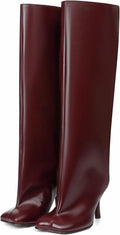 VOMIRA Women's Knee High Suede Wide Calf Stiletto Boots Review