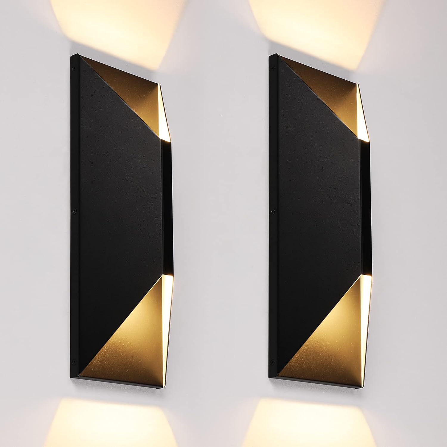 LEONLITE Dimmable LED Up Down Wall Light for Outdoor Spaces