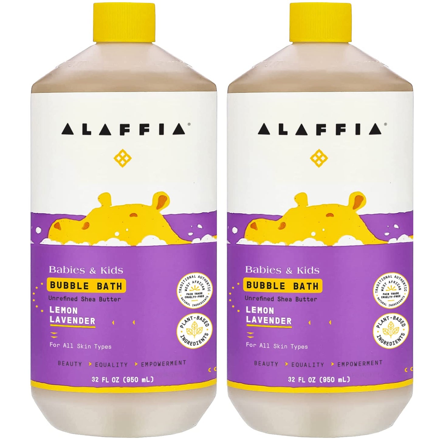 Gentle Baby Bubble Bath for Delicate Skin - Alaffia 2 Pack