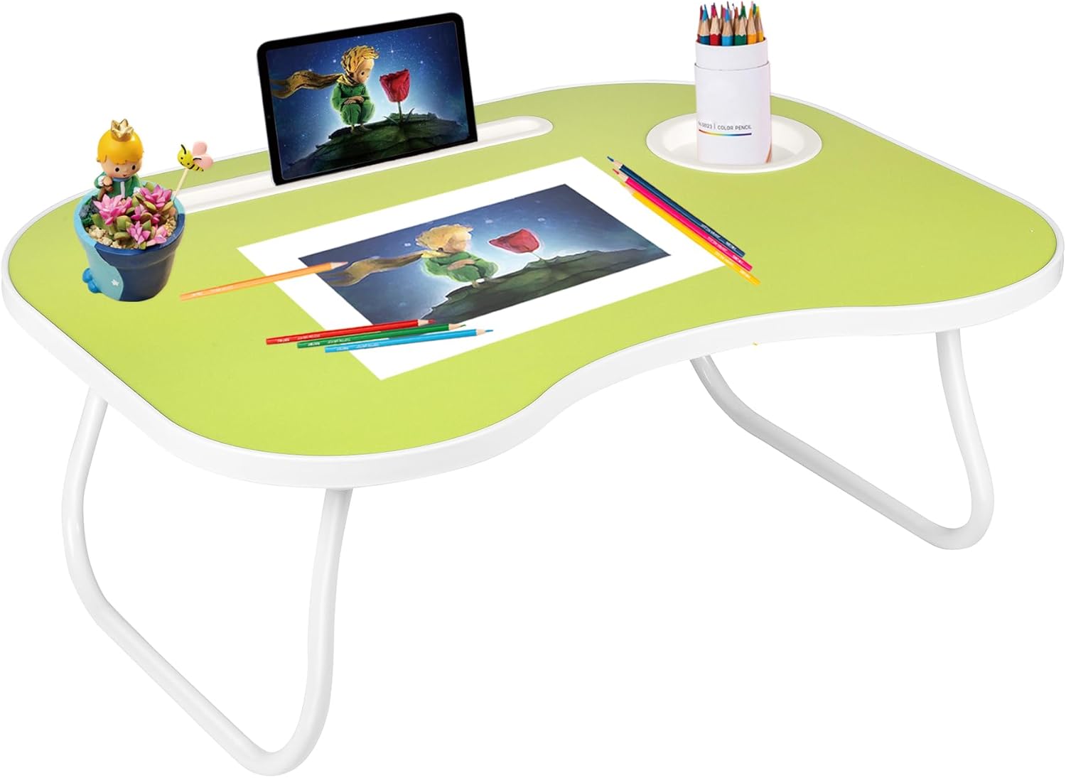 Lap Desk for Laptop Bed Trays with Cup Holder and Drawer