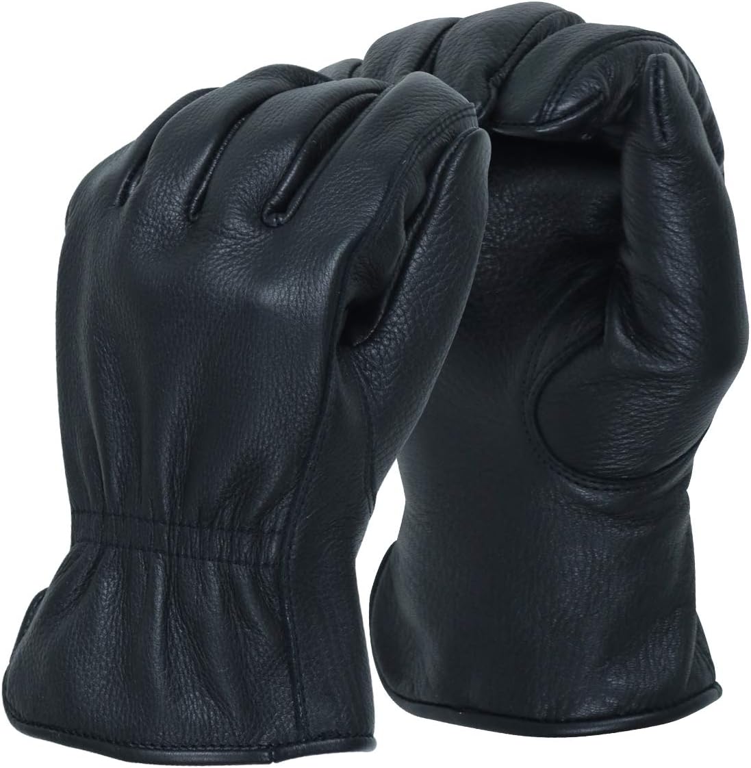 Premium Deerskin Black Leather Gloves ~ American Fur