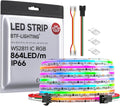 FCOB IP66 WS2811 RGB COB LED Strip 24V 16.4ft - High Density Color