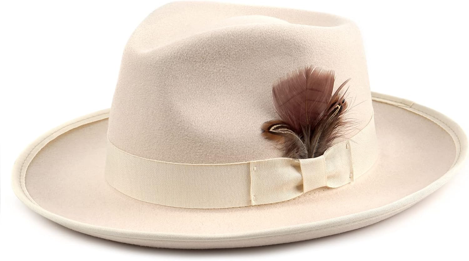 FADACHY Fedora Hats for Men & Women - Stylish Wide Brim Felt