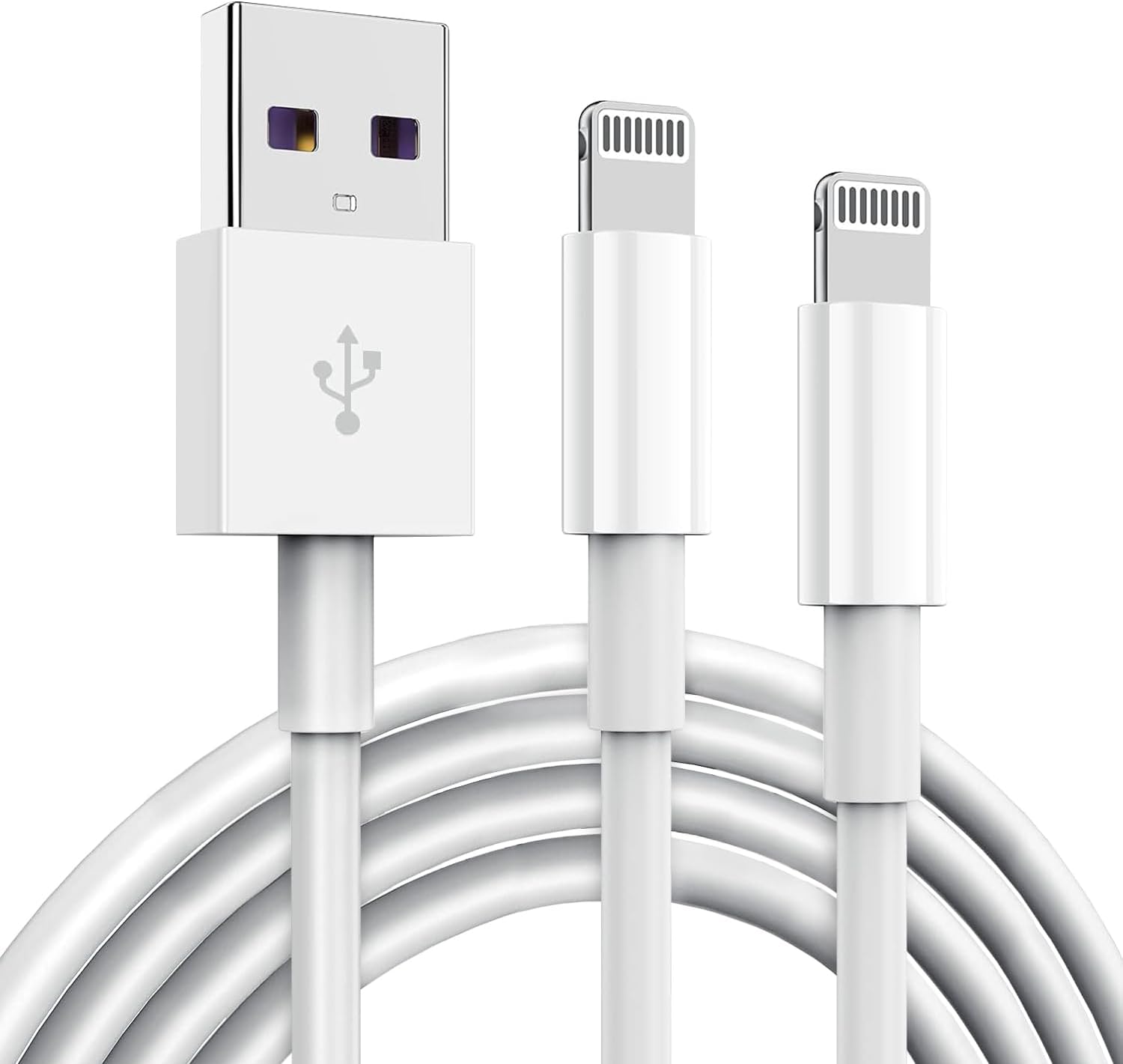 Fast Charge 2 Pack 6Ft iPhone Charger - MFi Certified