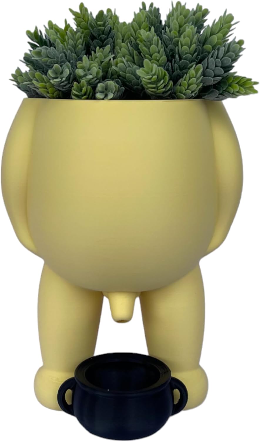 Peeing Funny Vase in Yellow - Unique Home Decor Planter