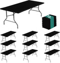 Vinyl Tablecloth with Flannel Backing 48x30 in - Waterproof, Windproof