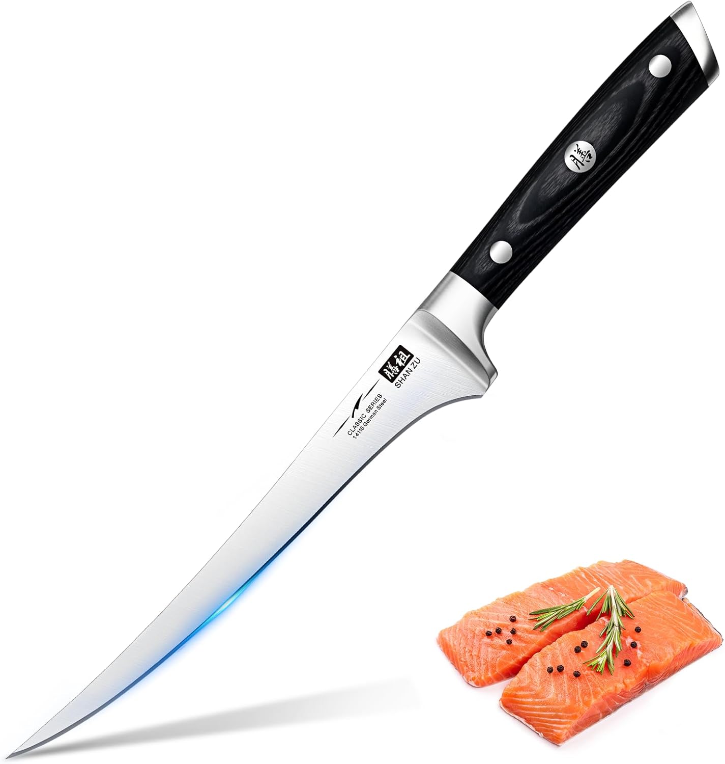 SHAN ZU 7 Inch Fillet Knife - Professional Super Sharp Boning Tool