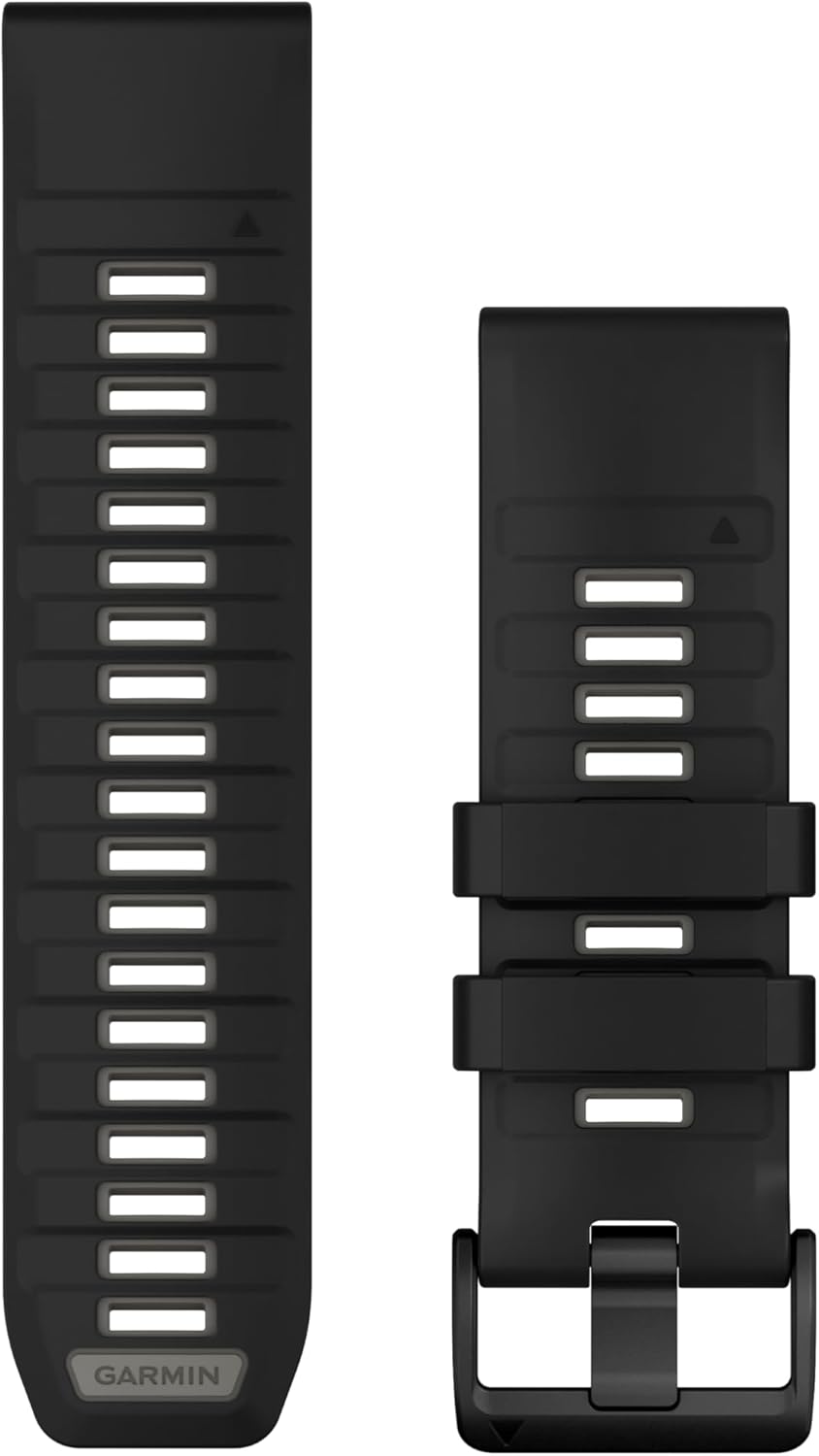 Garmin QuickFit 20mm Black/Pebble Gray Silicone Band Review