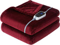 Sealy Heated Blanket Throw - Fast Heating Soft Flannel Throw