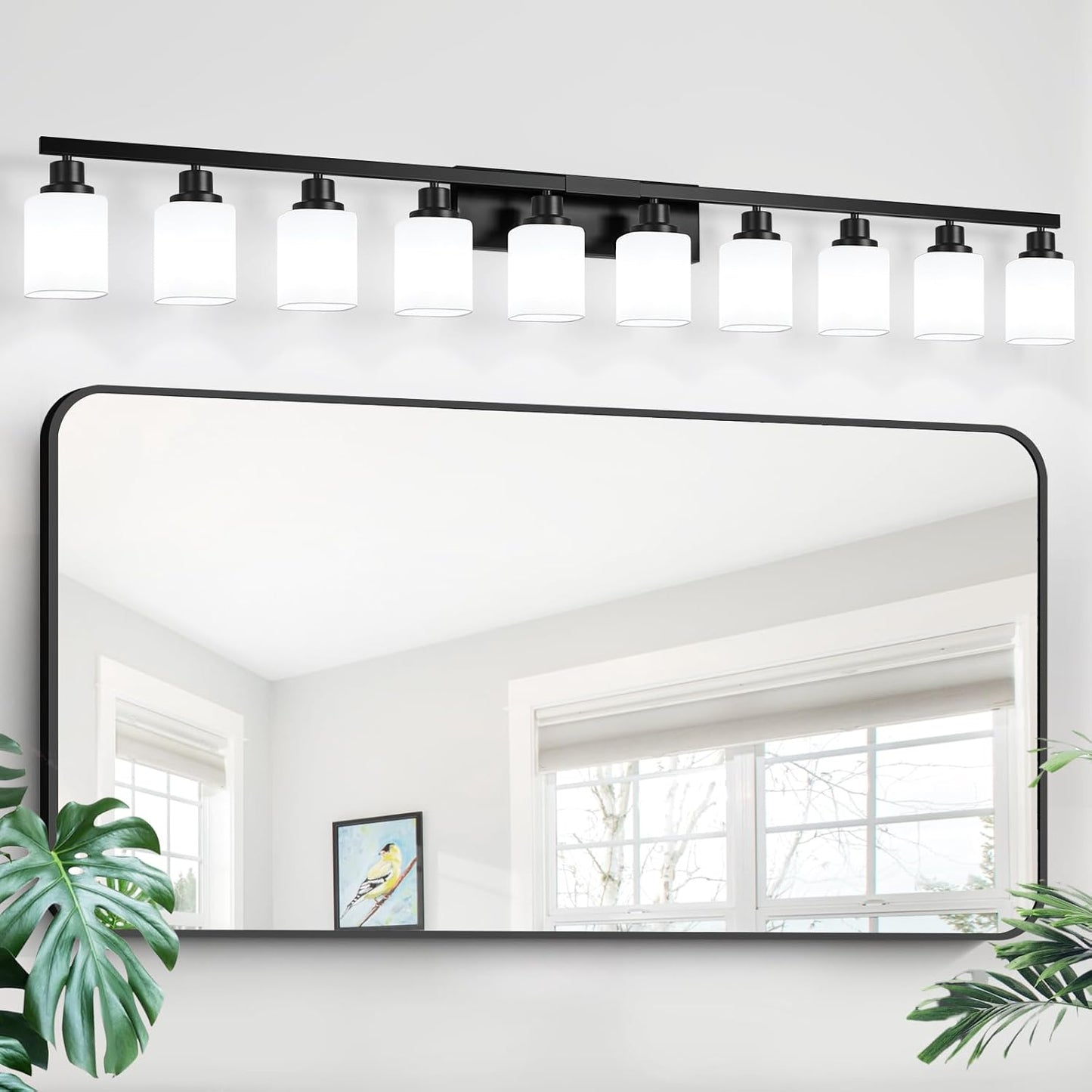 10-Light Bathroom Vanity Light by DIKAIDA for Modern Spaces