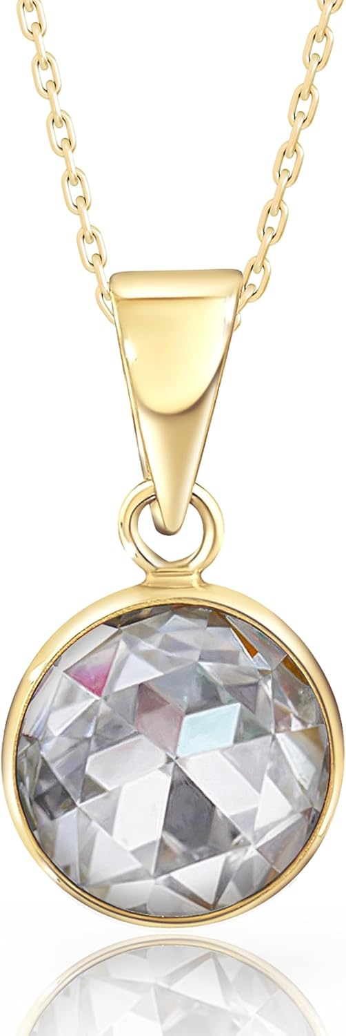 14K Gold Gemstone Necklace for Women - Elegant Birthstone Jewelry