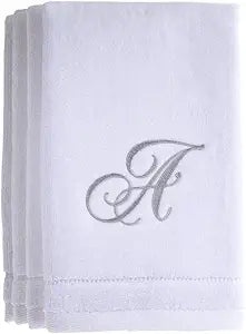 Monogrammed Fingertip Towels Set of 4 - Personalized Gift