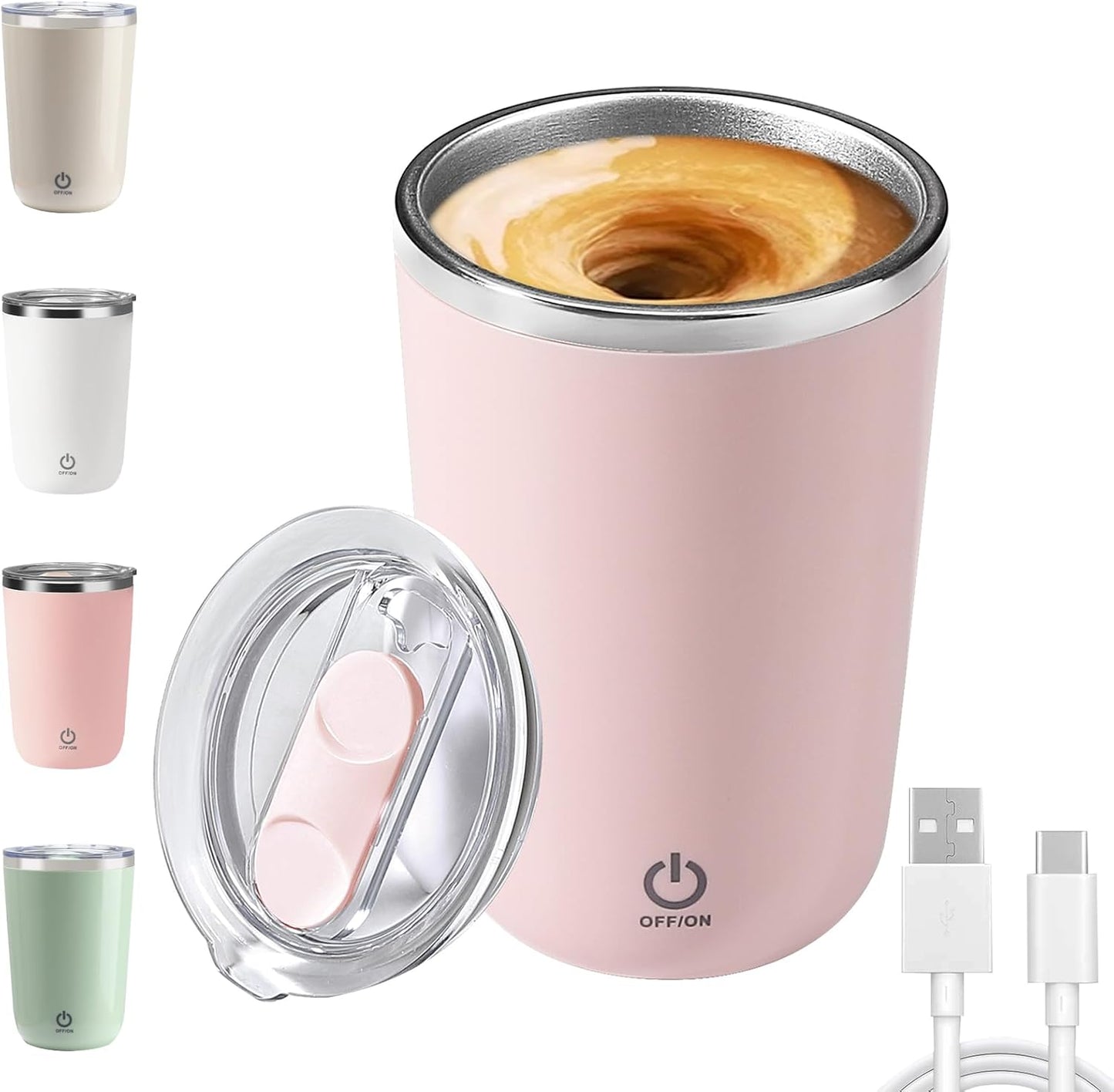 Self-Stirring Coffee Mug - Rechargeable & Magnetic