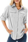 Women's UPF 50 Long Sleeve Sun Protection Shirt - Lightweight Clothing