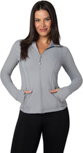 90 Degree By Reflex Full Zip Running Track Jacket - Slim (Style PKZN)