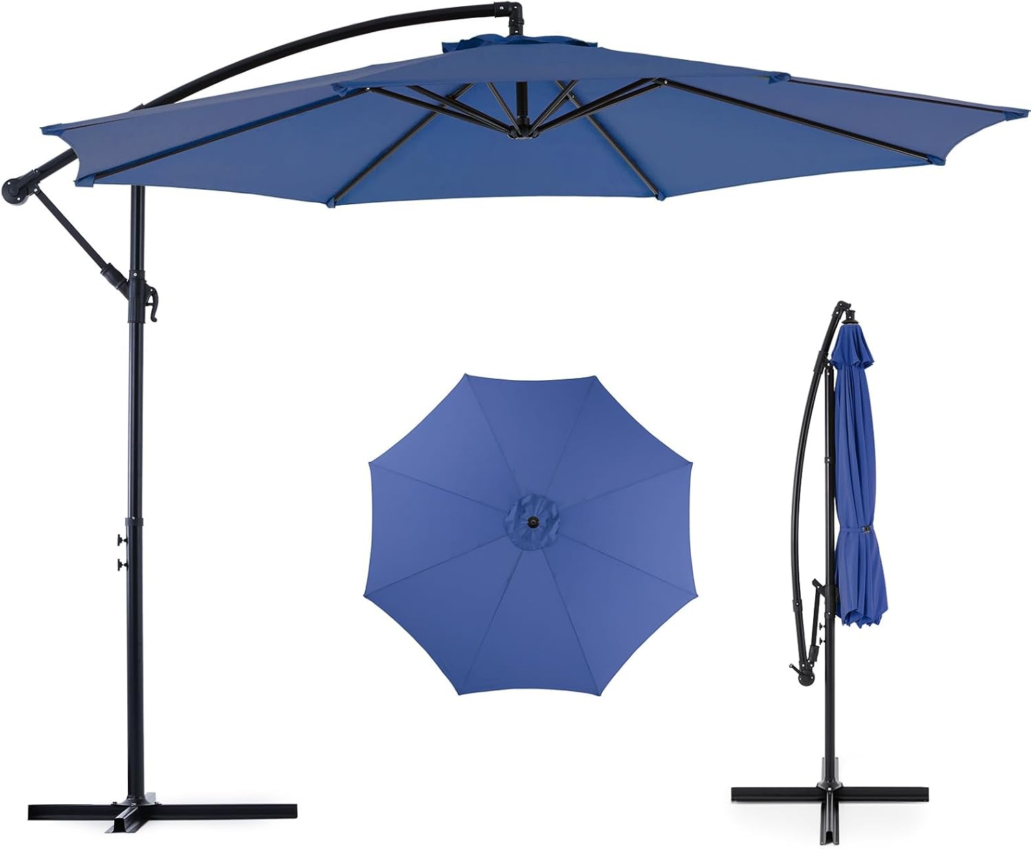OLIXIS 10FT Offset Patio Umbrella for Ultimate Outdoor Shade