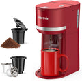 Mini Single Serve Coffee Maker 6-12 oz Red - Fast One Cup Brewer