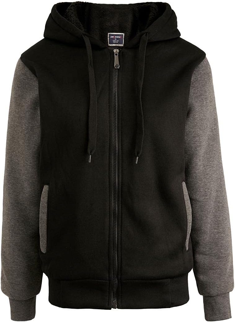 Gary Com Heavyweight Sherpa Hoodies for Men - Warm Winter Wear