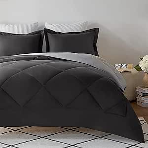 CozyLux King Reversible Comforter Set for All Season Comfort