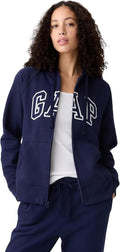 GAP Women's Logo Hoodie Full Zip Sweatshirt - Cozy, Classic Fit