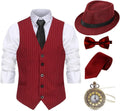 Gionforsy 1920s Mens Costume Accessories Set for Men - Gatsby Hat