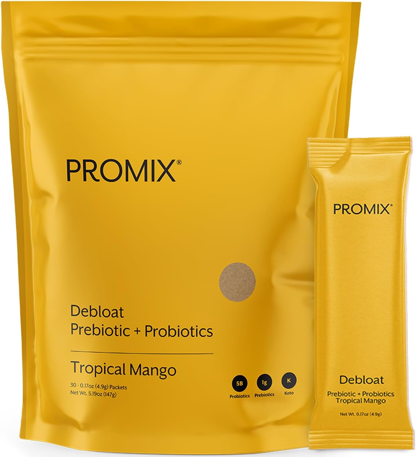 ProMix Nutrition Debloat Prebiotics and Probiotics for Gut Health