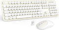 MOFII Wireless Keyboard and Mouse Combo Milk White - Full Size