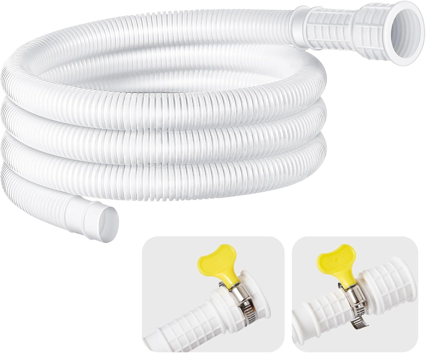 Flexible Leakproof Drain Hose, Universal Replacement - 6.5ft