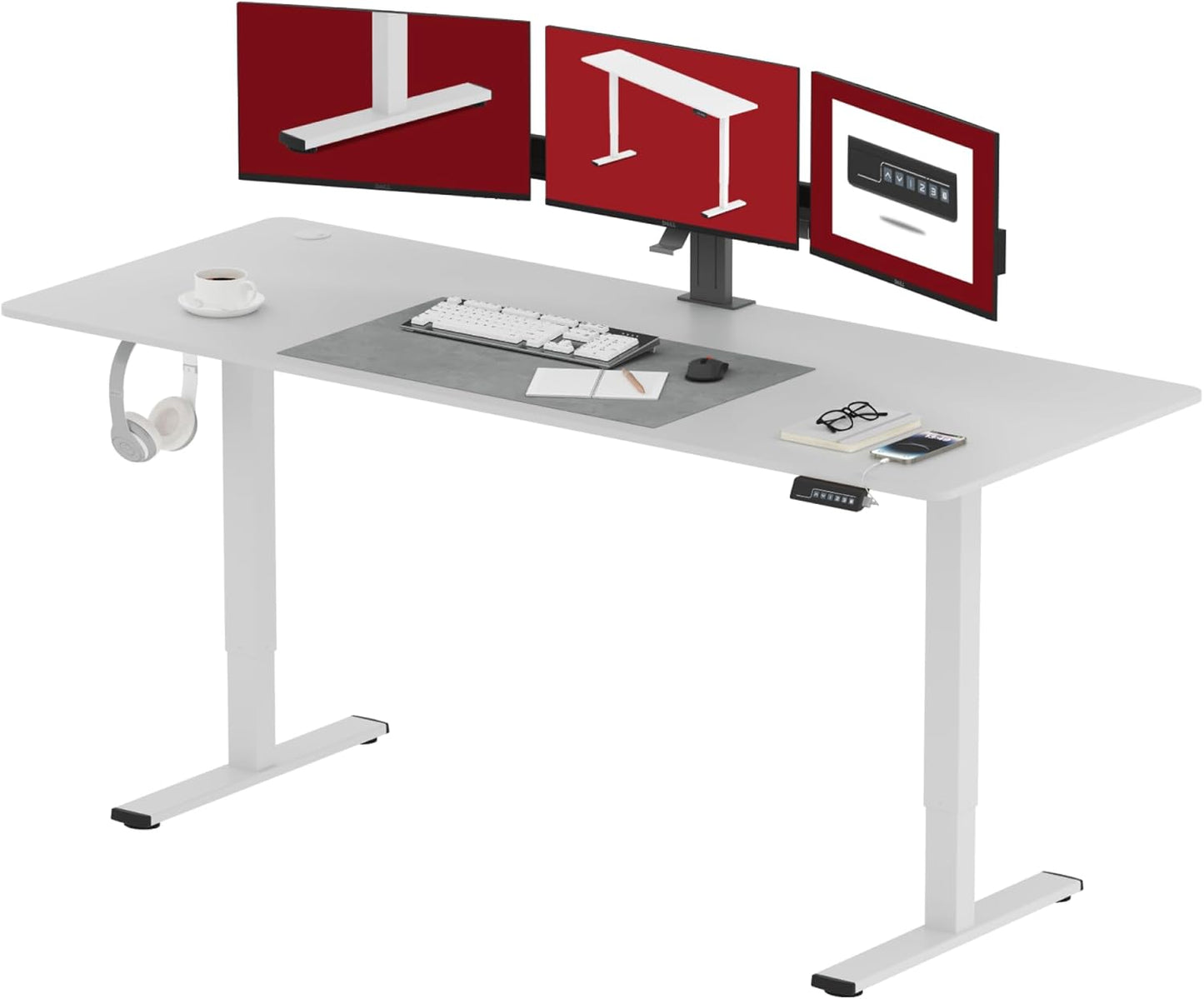Height Adjustable Electric Standing Desk - Stay Productive!