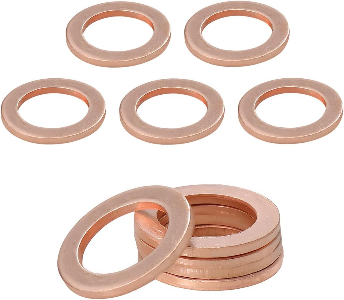 Copper Oil Drain Plug Gasket Set - OEM Compatible Seals