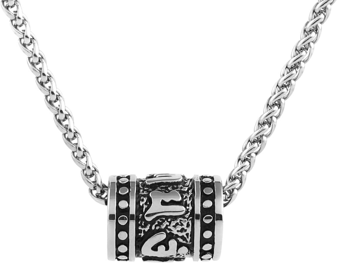 Zen Stainless Steel Yoga Pendant Necklace