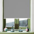Roller Window Shades Blackout Blinds for Windows W34xL72 Grey