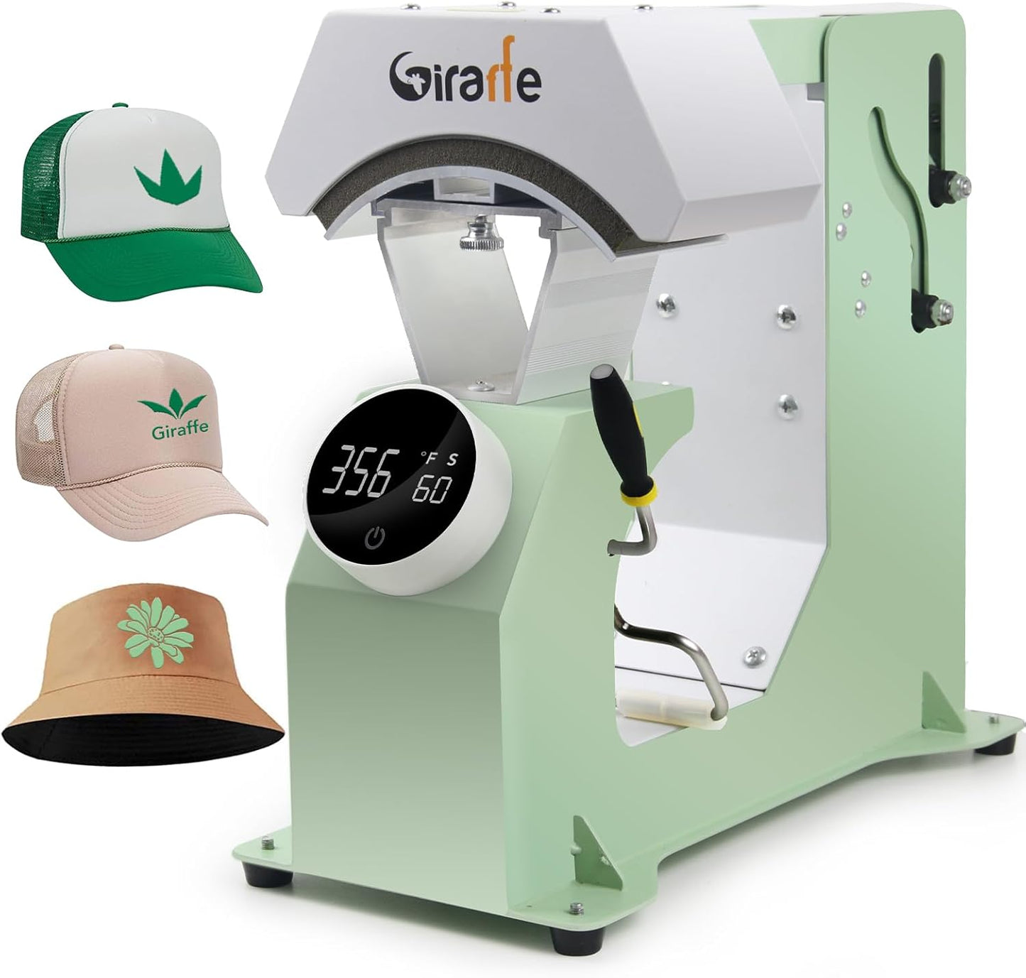 Giraffe Auto Hat Heat Press Machine for Caps and T-Shirts