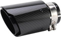 Carbon Fiber Exhaust Tip 2 1/4 to 3 1/2 in Gloss Black - Sleek Finish