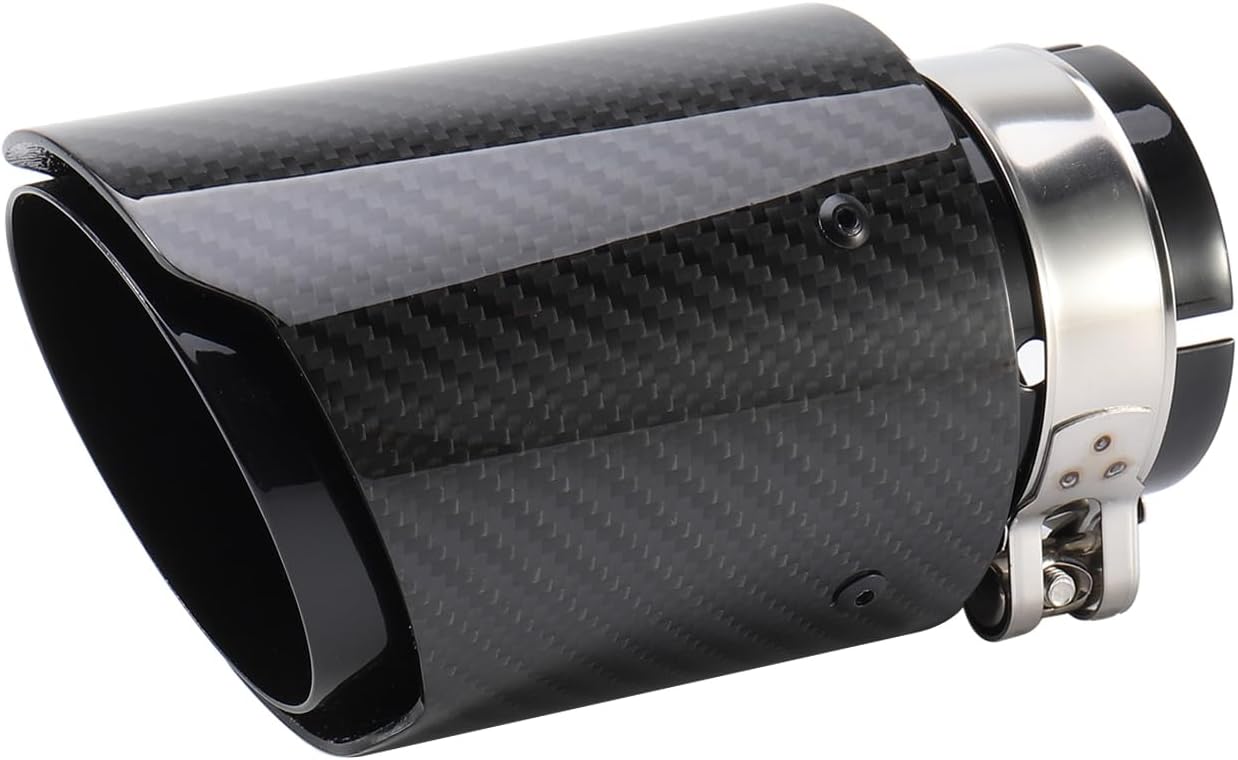 Carbon Fiber Exhaust Tip 2 1/4 Inlet 3 1/2 Outlet for Vehicles